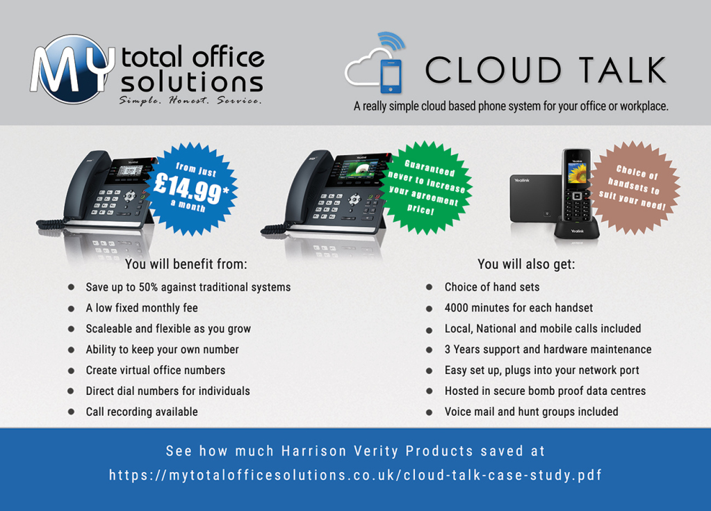 Cloud telephone system saves up to £5,000 – MY Total Office Solutions