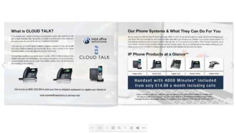 flip book brochures replaces cold calling